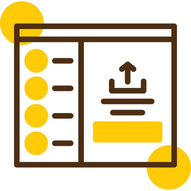 Geliştirme için web tasarım düzeni simgesi