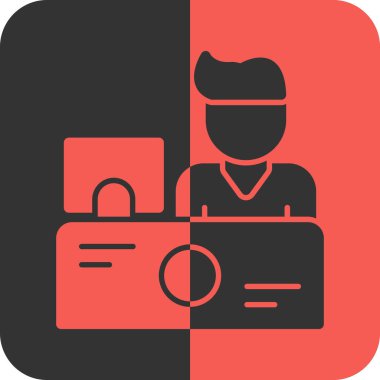 Modern insan simgesinin vektör illüstrasyonu