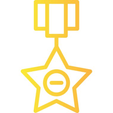 Madalya web simgesi basit tasarım