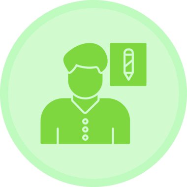 Bir insan simgesinin vektör illüstrasyonu