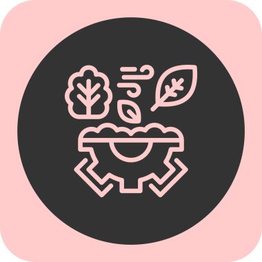 bitki simgesi vektör illüstrasyonu