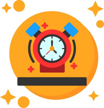 pusula düz simgesi, vektör illüstrasyonu