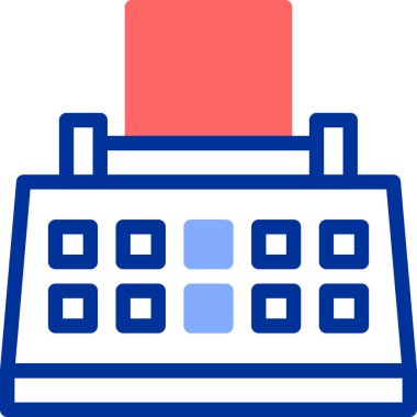 Takvim. Web simgesi basit illüstrasyon