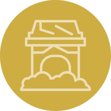 Yapı simgesinin vektör illüstrasyonu