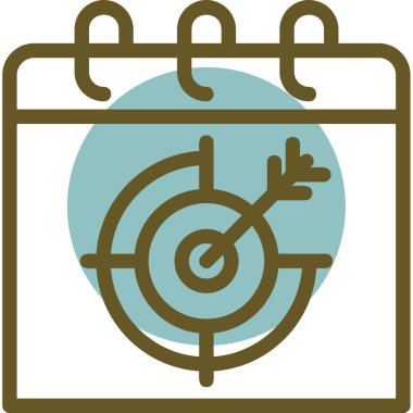 Takvim simgesi, vektör çizimi