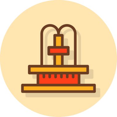 Modern simgenin vektör illüstrasyonu