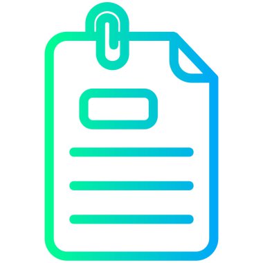 Belge simgesinin vektör illüstrasyonu