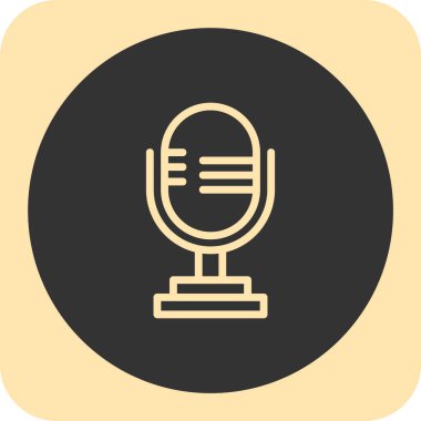 Podcast simge vektör çizim