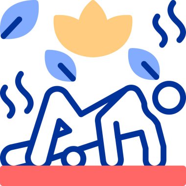 Beyaz arka planda bir kadının vektör çizimi