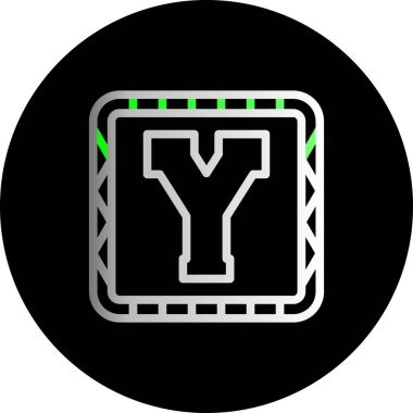 Çemberin modern ve renkli bir simgesinin vektör çizimi