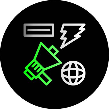 seo modern simgesinin vektör illüstrasyonu