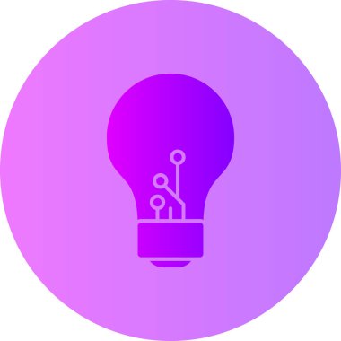 Ampul simgesinin vektör illüstrasyonu