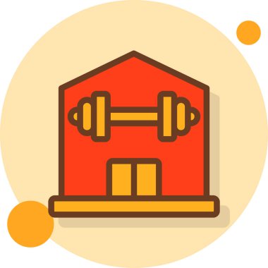 yapı evi simgesini düz biçiminde inşa et