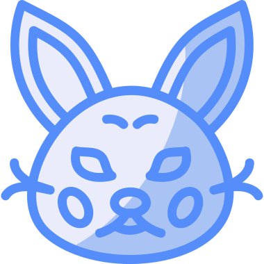 Tavşan. Web simgesi basit illüstrasyon