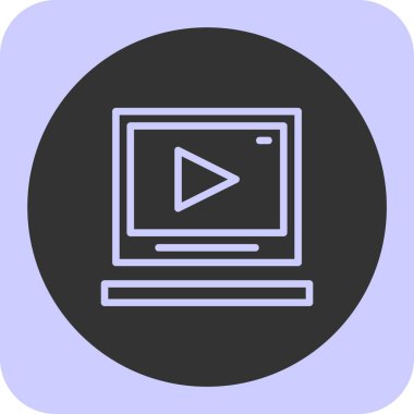 video simgesi vektör illüstrasyonu
