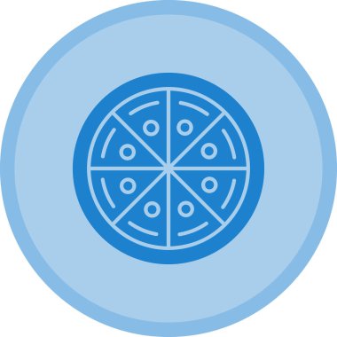 Pizza ikonu vektör illüstrasyonu