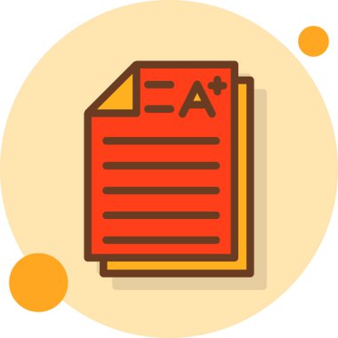 Belge. Web simgesi basit illüstrasyon