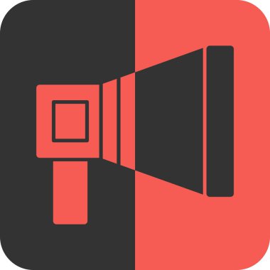 Konuşmacı. Web simgesi basit illüstrasyon