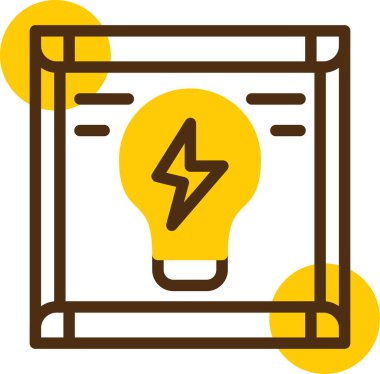 enerji ikonu vektör illüstrasyonu