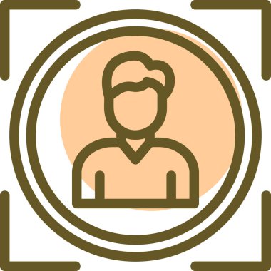 İnsan simgesinin vektör illüstrasyonu