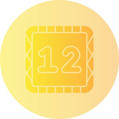 Bir takvim simgesinin vektör illüstrasyonu