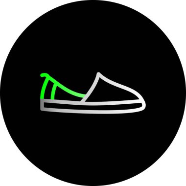 ayakkabı ikonu vektör illüstrasyonu