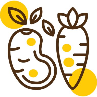 Çizgi film simgesinin vektör çizimi