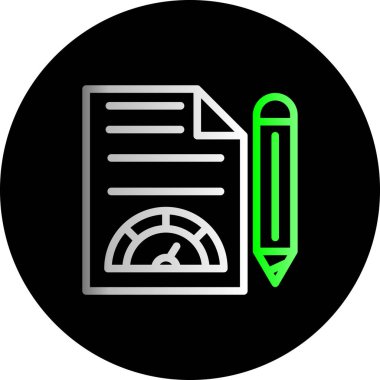 Belge simgesinin vektör illüstrasyonu