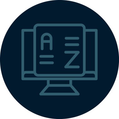 Web sitesi, vektör illüstrasyonu için web simgesi