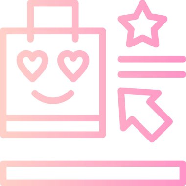 alışveriş simgesi vektör illüstrasyonu