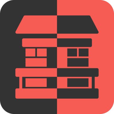 bina simgesi, vektör illüstrasyonu