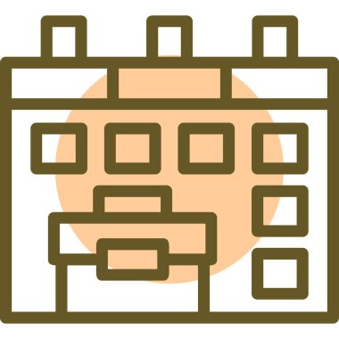 takvim simgesini, basit vektör çizim