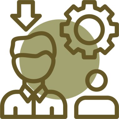 İş ve finans simgesinin vektör illüstrasyonu