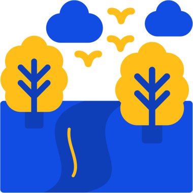 Bulut. Web simgesi basit illüstrasyon