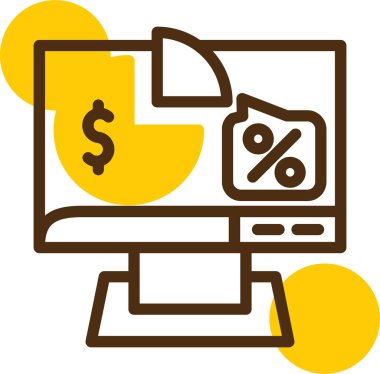 iş finans para simgesi ana hat biçiminde