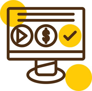 Web simgesi. İşletmenin vektör illüstrasyonu