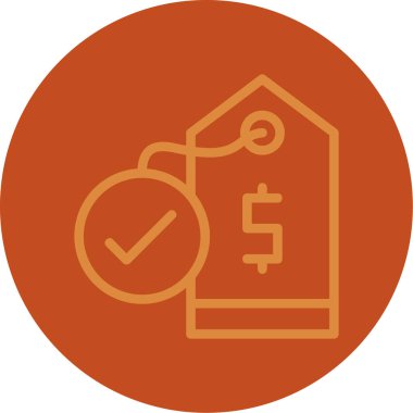 İş ve finans simgesinin vektör illüstrasyonu