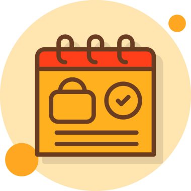 Takvim. Basit ağ simgesi