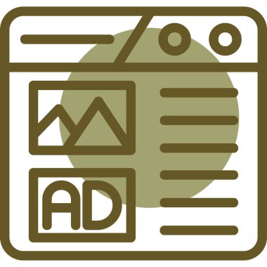 Web simgesi. İşletmenin vektör illüstrasyonu