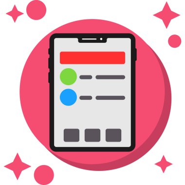 Telefon simgesi vektör illüstrasyonu