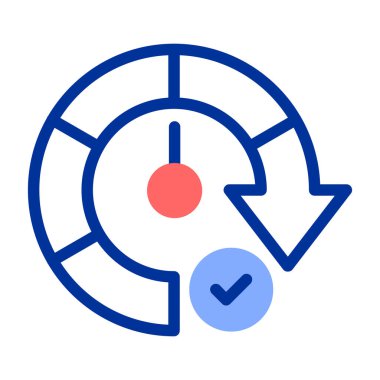 hedef vektör düz renk simgesi