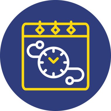 Saat simgesinin vektör illüstrasyonu