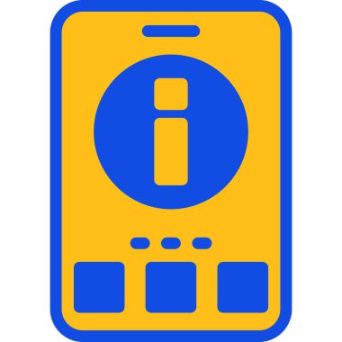 Mobil simgenin vektör illüstrasyonu