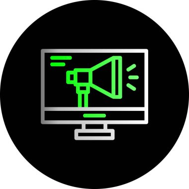 seo modern simgesinin vektör illüstrasyonu