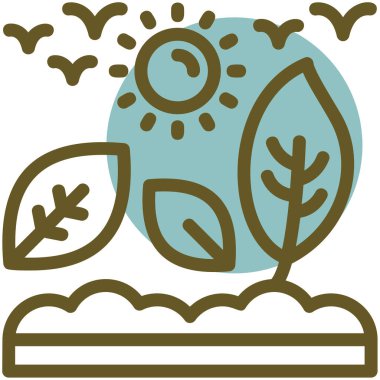 Yaprak. Web simgesi basit illüstrasyon