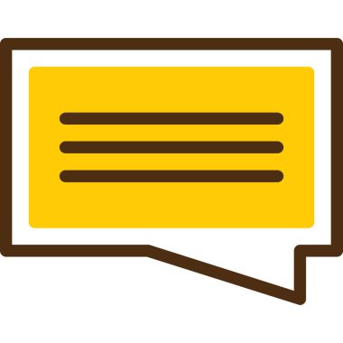 kabarcık sohbet ileti simgesi Doldurulmuş dış hat biçimi