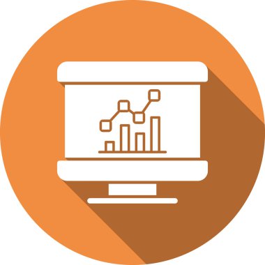 Veri analizi. Web simgesi basit illüstrasyon