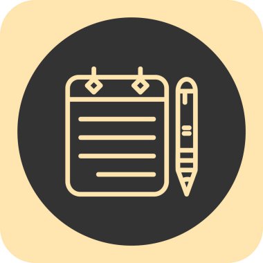 Soyut arkaplanda kontrol listesi simgesi izole edildi