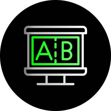 Modern b 'nin vektör illüstrasyonu eksik simgesi