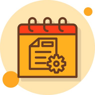 Takvim simgesi vektör illüstrasyonu